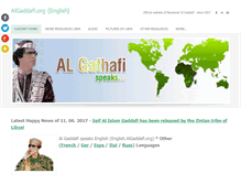Tablet Screenshot of english.algaddafi.org